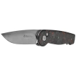 Nóż składany Maserin Summit Black / Orange Fat Carbon, Satin MagnaCut (490/FCA)