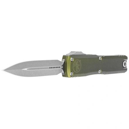 Nóż automatyczny OTF Microtech Ultratech Gen IV D/E OD Green Aluminium, Apocalyptic M390MK by Tony Marfione (11224-10APOD)
