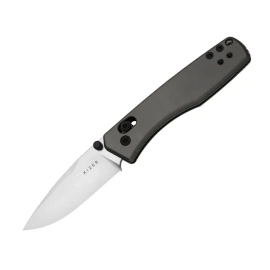 Nóż składany Kizer Aegis Gray Aluminum, Satin AEB-L by Azo (V3774A4)