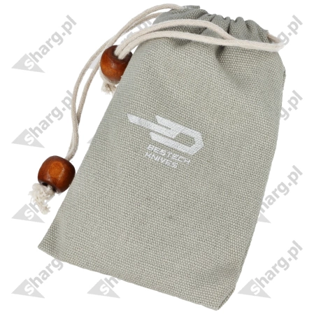 Nóż na szyję Bestech The Reticulan Green Titanium, Damascus by Elijah Isham (BT1810I)