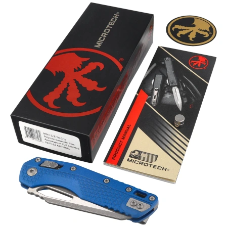 Microtech MSI Ram-Lok S/E Knife Black Tri-Grip Polymer, Stonewashed F/S M390MK by Tony Marfione (210T-12PMBK)