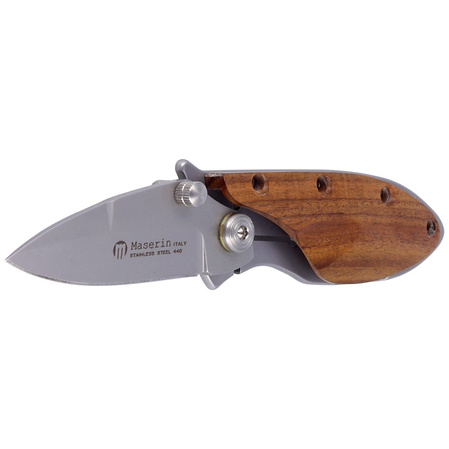 Nóż składany Maserin Onefold Pao Santos Wood, Bead Blasted 440C by Moris Baroni (550/SA)