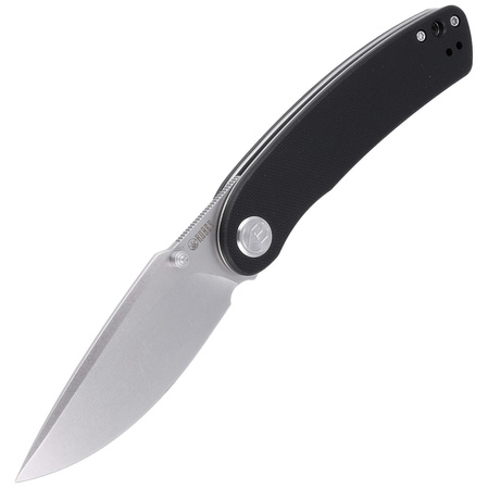 Kubey Knife Momentum, Black G10, Bead Blasted D2 by Sherif Manganas (KU344A)