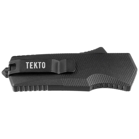 Tekto A5 Spry Mini D/E Black Aluminum OTF Knife, Black CPM S35VN