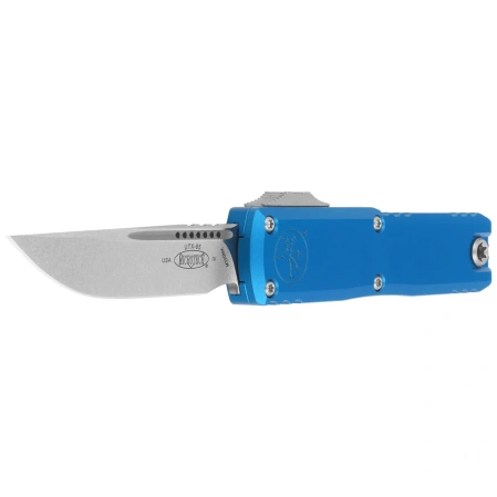 Nóż automatyczny OTF Microtech UTX-85 Gen IV S/E Blue Aluminium, Stonewashed M390MK by Tony Marfione (12314-10BL)