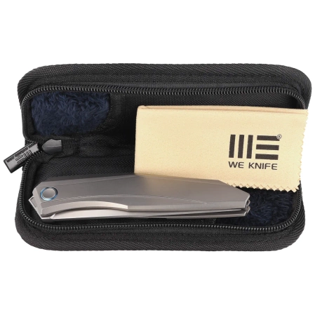 Nóż składany WE Knife Cybernetic LE No 016/205 Gray Titanium, Polished Bead Blasted CPM 20CV (WE22033-2)