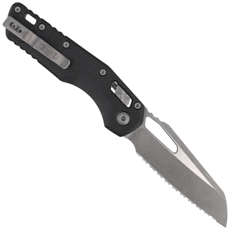 Nóż składany Microtech MSI S/E Black Fluted G10, Apocalyptic F/S M390MK by Tony Marfione (210-12APFLGTBK)