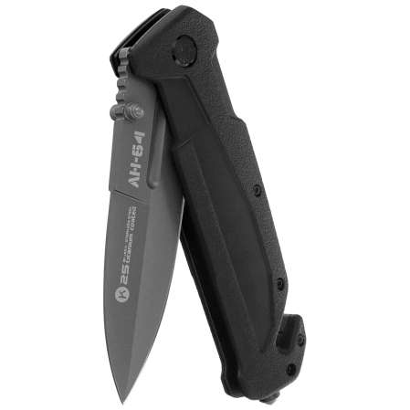 Nóż składany K25 AH-64 Black Rubber, Titanium 3Cr13MoV (18871)