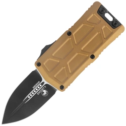 Nóż automatyczny OTF Microtech Exocet II D/E Tan Aluminium, Black M390MK by Tony Marfione (1157-1TA)