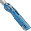 Nóż składany Microtech MSI S/E Blue Frag Aluminium, Stonewashed M390MK by Tony Marfione (210-10FRBL)