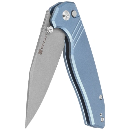 Nóż składany Sencut Selkyris Blue Aluminium, Stonewashed D2 (S25068-3)