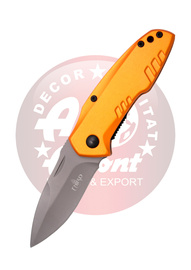 Nóż składany Third Decor Habitat N83O Orange Anodized Aluminum, Titanium Gray Coated 420 (TH-N83O)