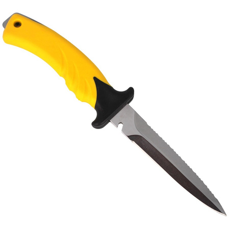 MAC Torpedo 11 Diving Knife Yellow PP-TPE, Satin W 1.4060