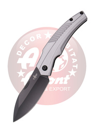 Nóż składany Third Decor Habitat N71 Gray Aluminum, Black 420 (TH-N71N)