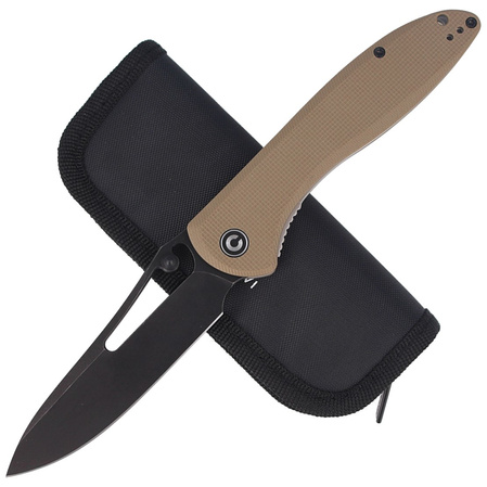 Nóż składany CIVIVI Picaro Tan G10, Black Stonewashed (C916B)