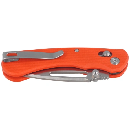 Kubey Stalker Knife Orange G10, Satin D2 by Johan Jordaan (KU504B)