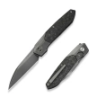 Nóż składany WeKnife Brr15 Gray Titanium/Shredded Carbon Fiber, Polished Gray M390 by Rafal Brzeski (WE24007-3)