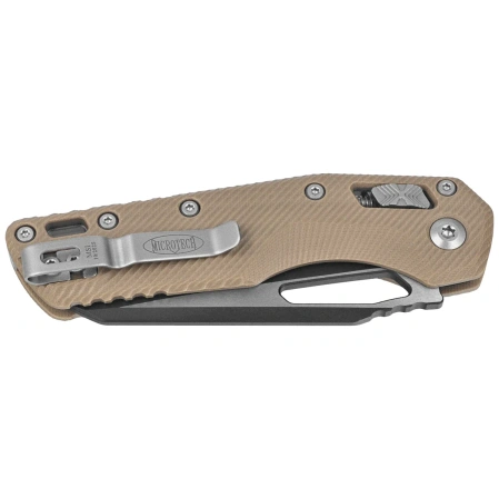Nóż składany Microtech MSI S/E Fluted Tan G10, Black Cerakote M390MK by Tony Marfione (210-1FLGTTA)