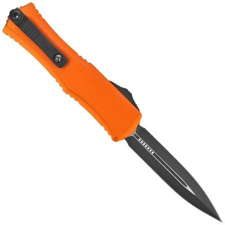 Nóż automatyczny OTF Microtech Hera II Mini D/E Orange Aluminium, Black M390MK by Tony and Sean Marfione (1702M-1OR)