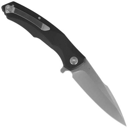 Bestech Warwolf Black G10, Stonewashed/Satin D2 knife (BG04A)