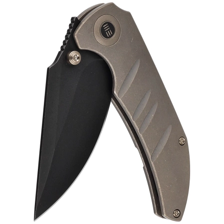 WE Knife Riff-Raff Bronze Titanium, Black Stonewash CPM 20CV by Matthew Christensen (WE22020B-1)
