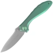 Nóż składany Kubey Ruckus Green Titanium, Beadblasted CPM 20CV by Sherif Manganas (KB314S)