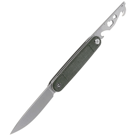 CIVIVI Crit Green Micarta, Stonewashed with Multi-Tool (C20014F-3)