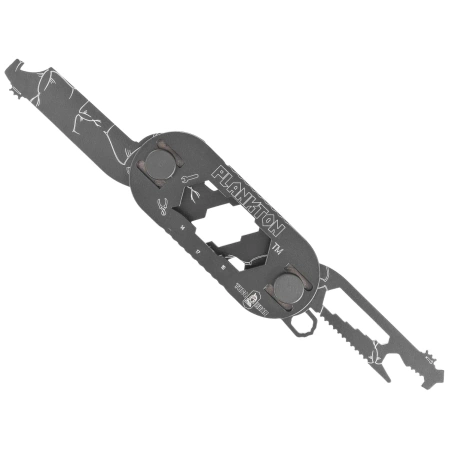 MultiTool Turq Gear Plankton Set (Tool No.1, 2, 3 , 4, 5, Clips, T-25 Torx Bits, System-M srew set, washers) Cerakote Graphite Black Stainless Steel