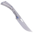 Nóż składany Kubey Ishtar Gray Titanium, Satin AUS-10 by Maksim Tkachuk (KU170C)