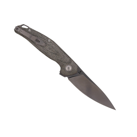 Nóż składany MKM Goccia Green Canvas Micarta, Satin M390 by Jens Ansø (MKGC-GC)