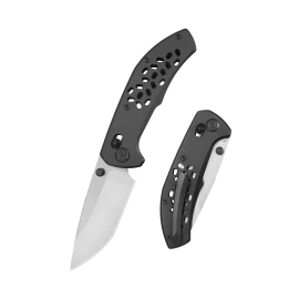 Kubey KB Trillium Knife DLC Titanium, Satin M390 by Kornel Kiss (KB326C)