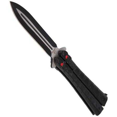 Balisong Knife Martinez Albainox Black Calavera (02097)