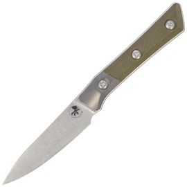 Microtech Pairing Kitchen Knife OD Green G10, Stonewashed M390MK (3500B-10OD)