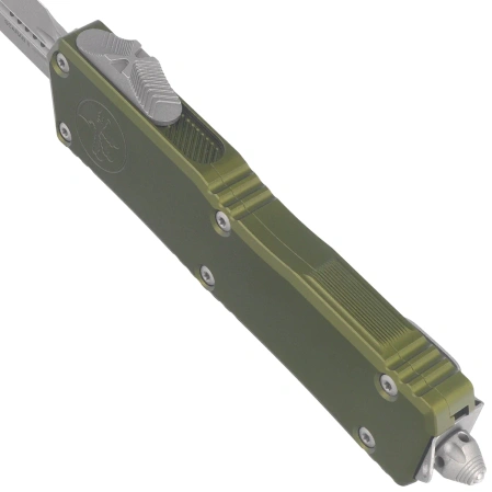 Nóż automatyczny OTF Microtech Scarab II Gen III Executive D/E OD Green Aluminium, Apocalyptic M390MK by Tony Marfione (1175-10APOD)