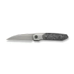WeKnife Brr15 Gray Titanium/Aluminum Foil Carbon Fiber, Stonewashed M390 by Rafal Brzeski (WE24007-2)
