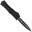 Microtech Hera II Mini D/E OTF Knife Black Aluminum, Tactical M390MK by Tony and Sean Marfione (1702M-1T)