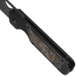 Kizer Militaw Knife Black Titanium / Dark Matter Gold Fat Carbon, Black Polished DLC S45VN by Jonathan Styles (Ki3634A3)