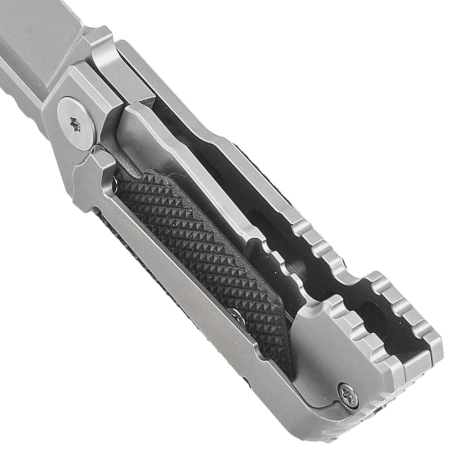 Midgards Messer The Utgard Nano Gray Stainless Steel/Black G10, Bead Blasted CPM D2 by Janosch Jensen knife (MM011)