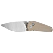 Bestech Mothus Knife Beige G10, Stonewashed / Satin 14C28N by Kombou (BG67B)