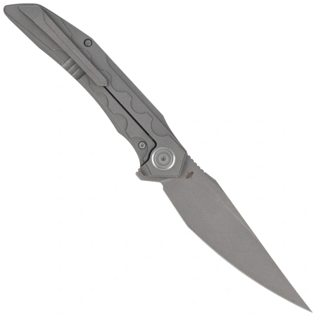 Bestech Samari Grey Titanium, Bead Blasted/Stonewashed M390 by Kombou Knife (BT2009A)