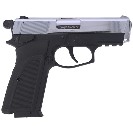 Zestaw wiatrówkowy 20: pistolet Voltran Ekol ES P66C Shiny 4.5 mm, 1400 BBs, 10 kapsuł CO₂, 100 tarcz