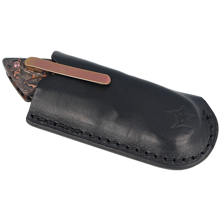 Nóż składany FOX Radius Carbon Fiber/Copper, Black PVD M390 by Denis Simonutti (FX-550 CFB)