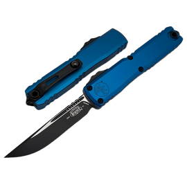 Nóż automatyczny OTF Microtech Ultratech Gen IV S/E Tactical Blue Aluminium, Black M390MK by Tony Marfione (11214-1BL)