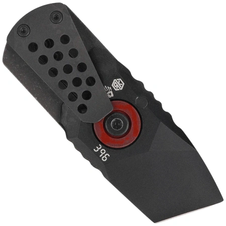 Rike Knife Venom Dark Gray Titanium, Battle-Worn DLC M390 by Six Fingers (RK-Venom-DG LE)