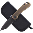 CIVIVI Knife Elementum Flipper Black Brass, Black Stonewashed (C907T-A)