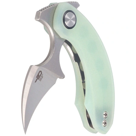 Bestech Strelit Knife Jade G10, Stonewashed / Satin 14C28N by Ostap Hel (BG52B-1)