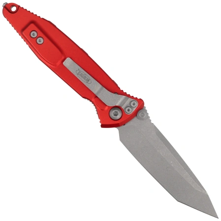 Nóż składany Microtech Socom Elite T/E-M Red Aluminum, Apocalyptic M390MK by Tony Marfione (161-10APRD)