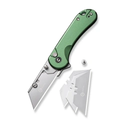 Civivi Elementum Utility Knife Green Aluminum, Stonewashed 6Cr13MoV (C23039B-3)