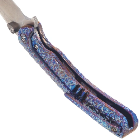 Nóż składany WeKnife Dracarys LE No ???/199 Flamed Titanium, Satin M390 (WE25061B-3)