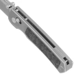Remette RT-Aurora Knife Gray Titanium / Carbon Fiber, Manual Fine Grinding Satin Surface / Pearlescent Surface M390 (AURA-D)